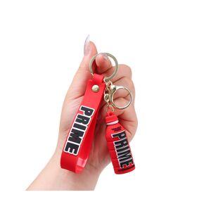 RYWOLT (Red) Prime Drink Bottle Pendant Keychain Car Key Decoration Bag Accessory Coupl