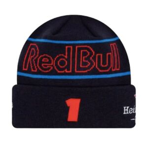 New Era 2024 Red Bull Racing Max Verstappen Team Navy Cuff Knit Beanie Hat - One Size Unisex