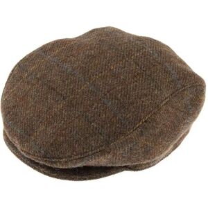 Dents Men's Abraham Moon Tweed Flat Cap In Chestnut Size Xl