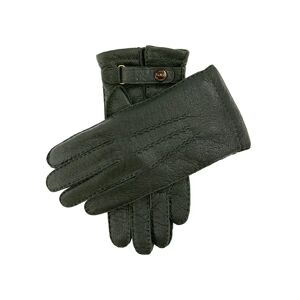 Dents Men's Handsewn Cashmere Lined Peccary Leather Gloves In Hunter Size 9