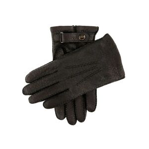 Dents Men's Handsewn VicuÃ±a Lined Peccary Leather Gloves In Black Size L