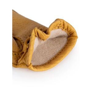Dents Men's Handsewn Cashmere Lined Peccary Leather Gloves In Cork Size 7. 5