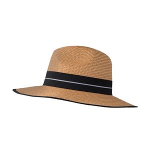 Dents UK Dents Women'S Paper Straw Panama Hat With Black Ribbon And Trim In Ivory Size One
