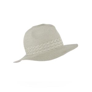 Dents Women's Fedora Hat With Plaited Band In Light Grey Size One