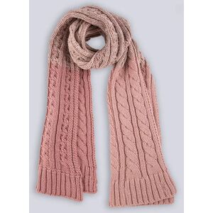 Dents UK Dents OmbrÃ© Cable Knit Scarf In Pink Size One