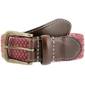 Dents Men's Stretch Elastic Webbing Belt In Flamingo Size L