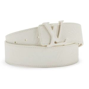 Louis Vuitton 40Mm Embossed Taurillon White Leather Belt - Size: 100 - white - Size: 100