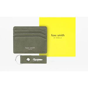 Foxx Olive Boxed Card Holder & Keyring The Perfect Keyring And Card Holder Combination Fenella Smith Male