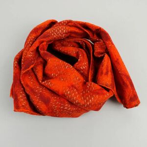 Paper High Yamala Felted Silk Scarf - Orange Red