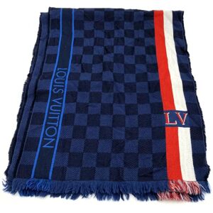 LOUIS VUITTON M70338 Echarpe Messager Scarf Stole Navy Red Wool Men's Women's ITMW5QAQH1DQ