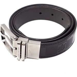 LOUIS VUITTON Belt Santur Boston Men's Noir 88cm 34inch Damier Infini Reversible M9788