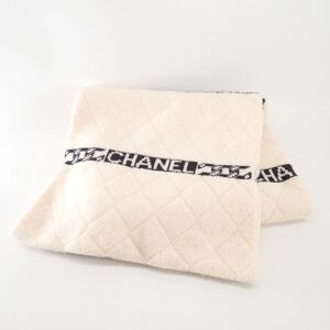 Chanel Chain Cashmere Scarf Off-White Women's