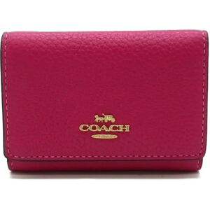 COACH Tri-fold wallet Pink leather CM238IMAJN