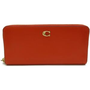 COACH Round long wallet Orange leather CH822B4B4D