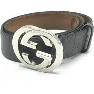 GUCCIssima Leather Belt GG Interlocking G