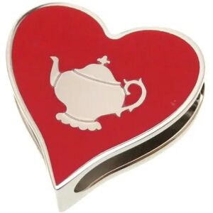 Hermes Teatime Heart Twilly Ring Rouge Red Silver Scarf 0130