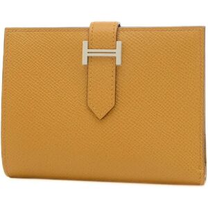 Hermes Bearn Compact Bi-fold Wallet Epson Sesame W Engraved