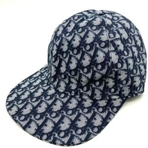 Christian Dior Dior Trotter Baseball Cap Cotton 2P12189701 Blue Unisex