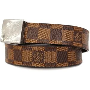 LOUIS VUITTON Belt Damier Santur Carre M6803 Ebene Men's