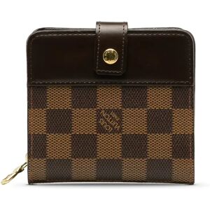 LOUIS VUITTON Damier Ebene Compact Zip Wallet Small Wallets