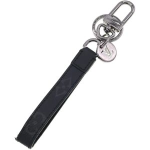 LOUIS VUITTON Keychain Monogram Eclipse Porte Cle Dragonne M61950 Keyring Men's Bag Charm Black