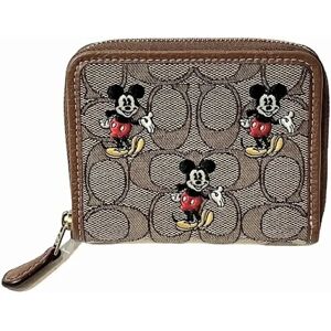 COACH Signature CN035 Disney Collaboration Mickey Mouse Bifold Wallet Men's Women's