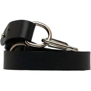 Fendi Belt 90/36 Black Leather Men's