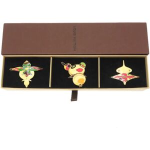 LOUIS VUITTON Takashi Murakami Characters M92595 Panda Flower Hat Man Onion Head Barrette Hair Clip