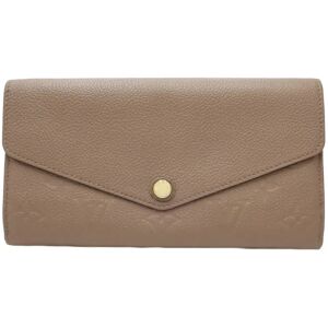 LOUIS VUITTON Long Wallet Monogram Empreinte Portefeuille Sarah Taupe Beige M61454 082634