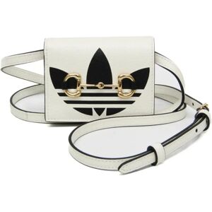 Gucci X Adidas With Hose Bit 702248 Women's Leather Chain/Shoulder Wallet Black,White