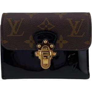 LOUIS VUITTON M61912 Portefeuille Cherrywood Monogram Trifold Wallet Brown Women's