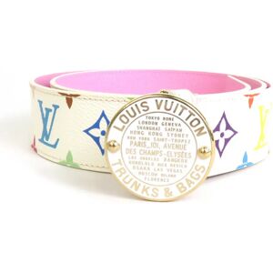 LOUIS VUITTON Belt Monogram Multicolor Suntulle T&B Bronze Men's M9627