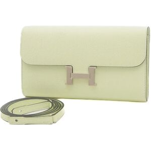 Hermes Constance Two Go Wallet Epson Vert Fizz B engraved