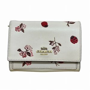 COACH Medium Flap Wallet 6410 Ladybug Bifold Women's