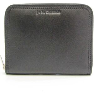 J&M DAVIDSON SMALL ZIP AROUND PURSE 10264N Women's Leather Coin Purse/coin Case Black,Bordeaux