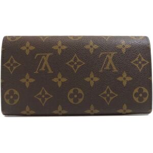 LOUIS VUITTON M60415 Portefeuille Sarah Trunk Long Wallet Monogram Canvas Women's