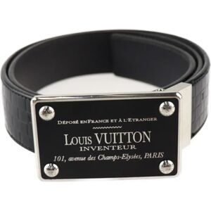 LOUIS VUITTON Sainteur Enventur belt M6820V Notation size 85/34 Embossed leather Black Reversible Vuitton