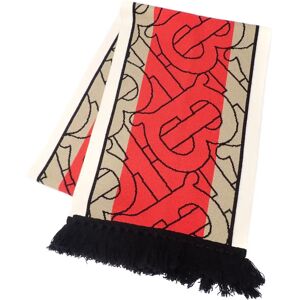 Burberry Scarf Men's Cashmere Red Black Beige