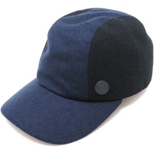 Hermes Cap #59 Women's/Men's Wool Noir/Indigo