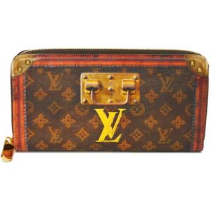 LOUIS VUITTON Long Wallet Trunk Time Zippy Trompe L'oeil Round Monogram Transformed M52746 Men's Women's Billfold