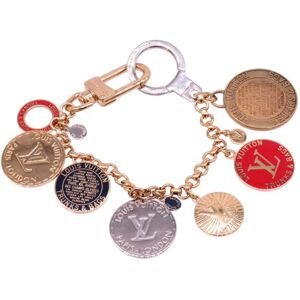 LOUIS VUITTON Porte Crescienne Gold Silver M60071 Red Keychain Charm 0051 6A0051ZGA5