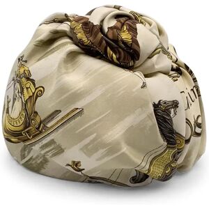 Hermes Silk Turban Hat Traineaux Et Glissades Francoise De La Perriere