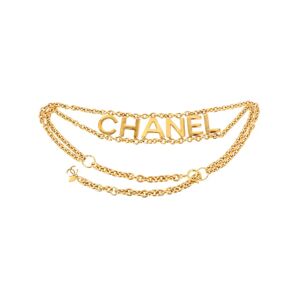 Chanel Logo Plate Chian Belt