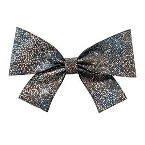 Sarah Haran Accessories Sarah Haran Deco Bow - Textured - Silver / Multi Colour Shagreen - Female