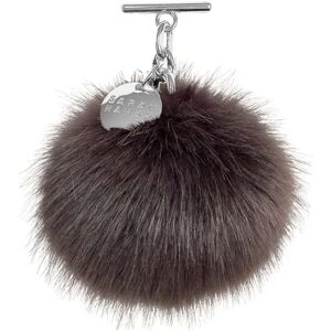 Sarah Haran Accessories Sarah Haran Faux Fluff PomPom Tassel - Silver / Pewter - Female