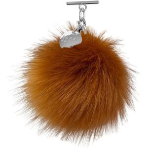 Sarah Haran Accessories Sarah Haran Faux Fluff PomPom Tassel - Silver / Fox - Female