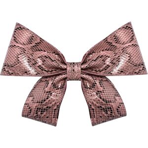 Sarah Haran Accessories Sarah Haran Deco Bow - Textured - Gold / Pink Python - Female