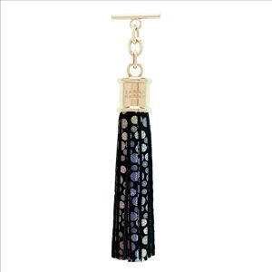 Sarah Haran Accessories Sarah Haran Capsule Tassel - Textured - Gold / Black Holographic - Female