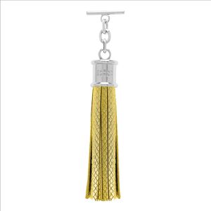 Sarah Haran Accessories Sarah Haran Capsule Tassel - Textured - Silver / Sunshine Glitter - Female