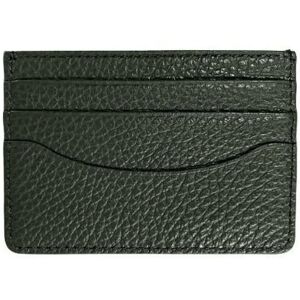 Sarah Haran Accessories Sarah Haran Unisex Leather Card Holder - Bottle Green - Bottle Green - Female